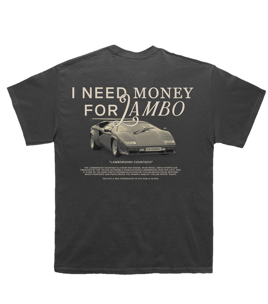 I NEED MONEY FOR LAMBO - GREY