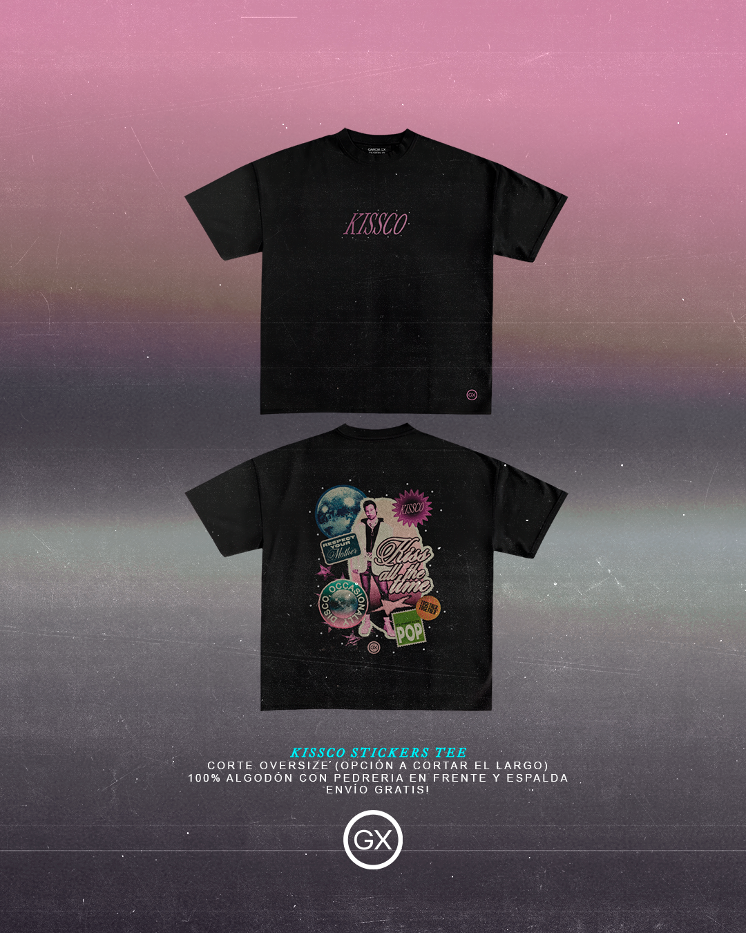 KISSCO STICKERS TEE