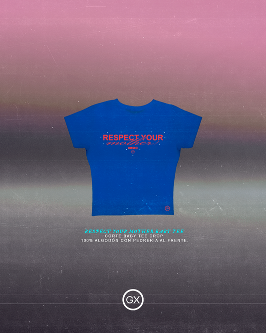 RESPECT YOUR MOTHER - RED - BABY TEE