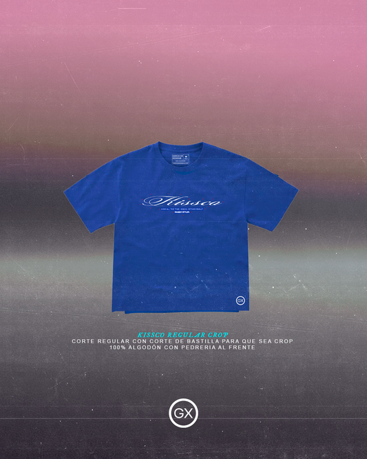KISSCO - WHITE - REGULAR CROP TEE