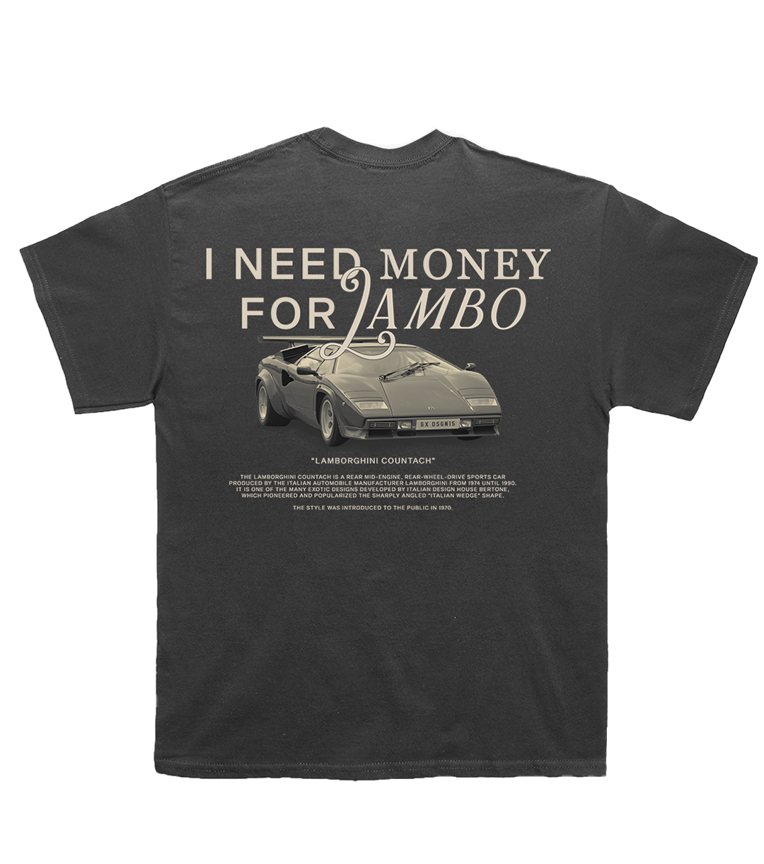 I NEED MONEY FOR LAMBO - GREY