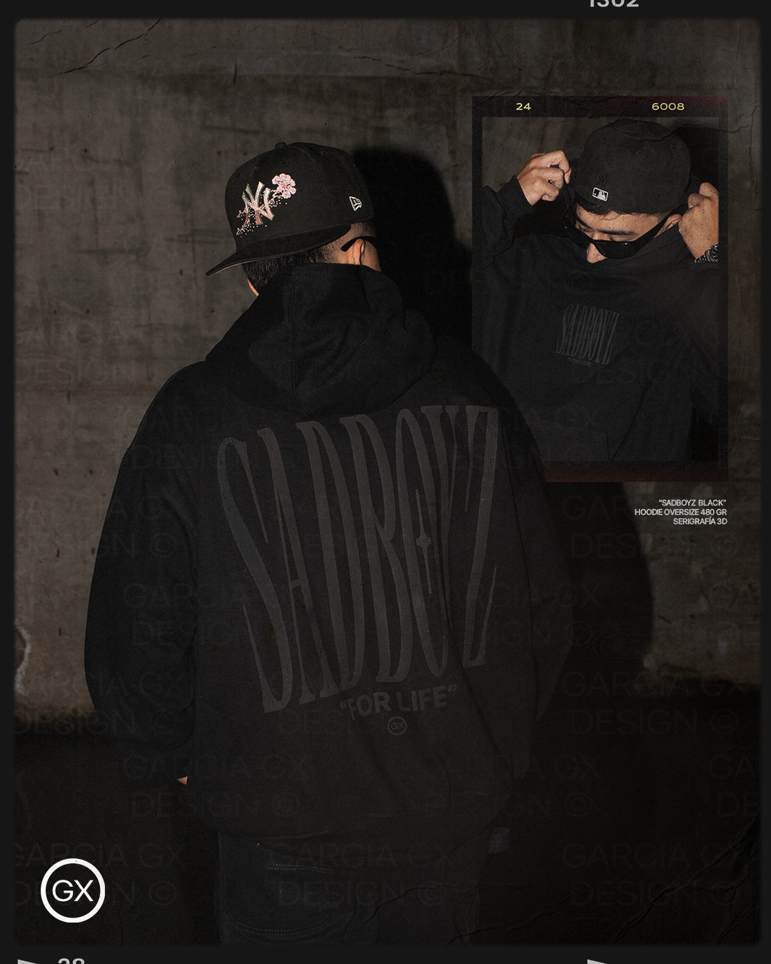 HOODIE SADBOYZ BLACK