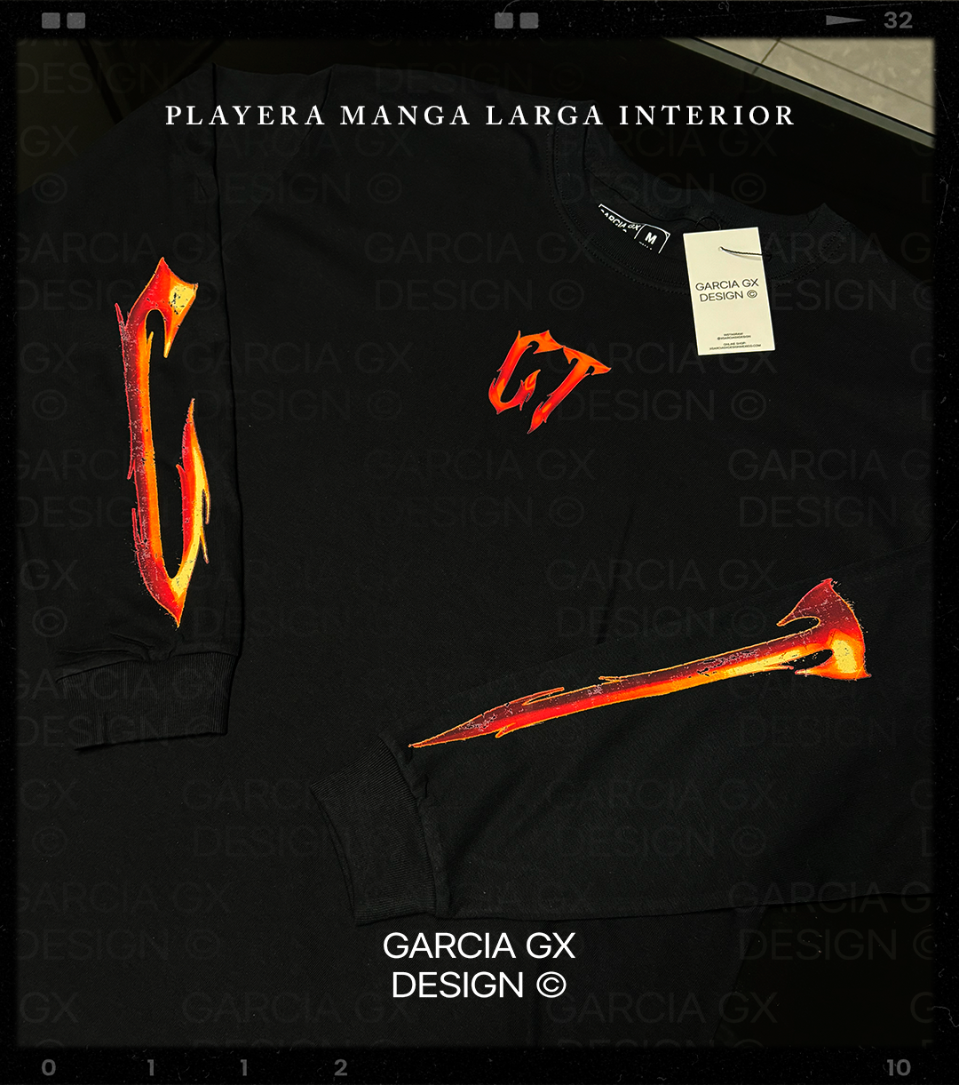 CT FLAMES - DUO Oversize y manga larga.