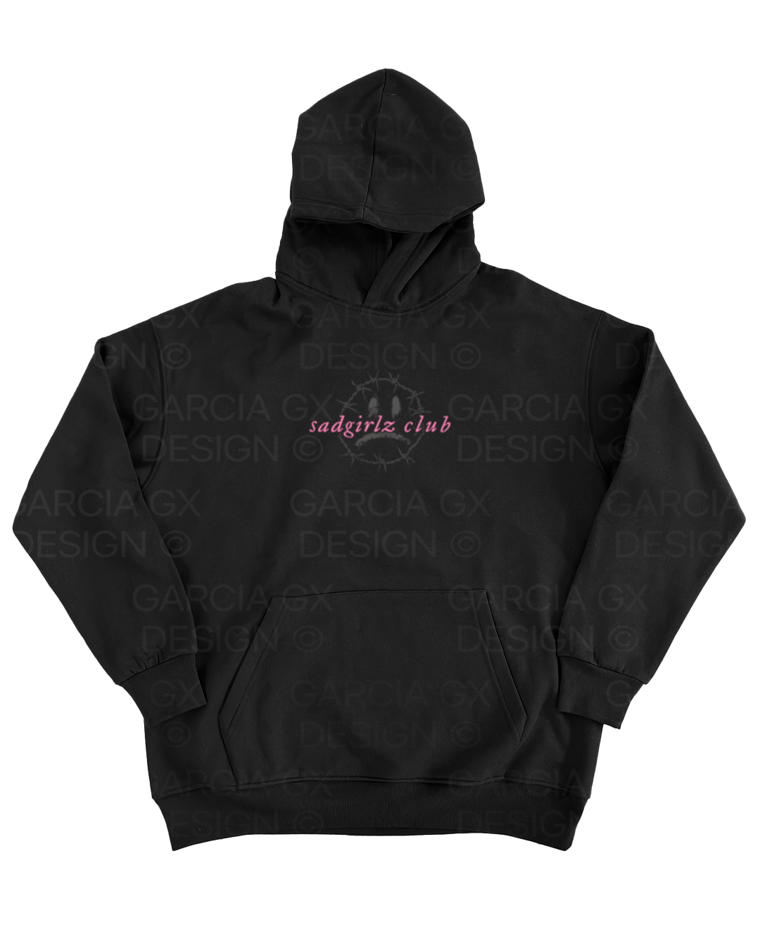 SADGIRLZ CLUB FACE HOODIE